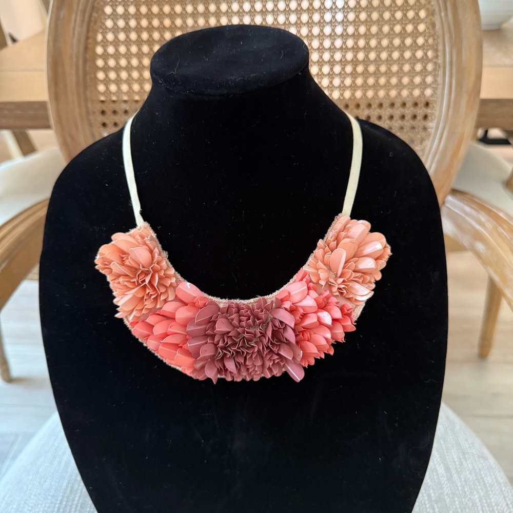 Floral Pink and Purple Necklace